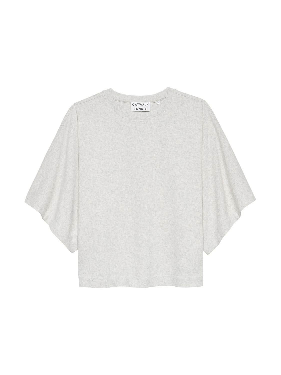 Batsleeve t-shirt -  Light Grey melange - catwalk junkie