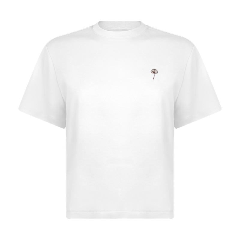 Gina flower t-shirt s/s - Off White  - another label