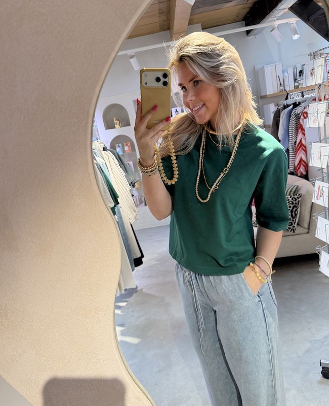 Loose fit t-shirt wild green - catwalk junkie