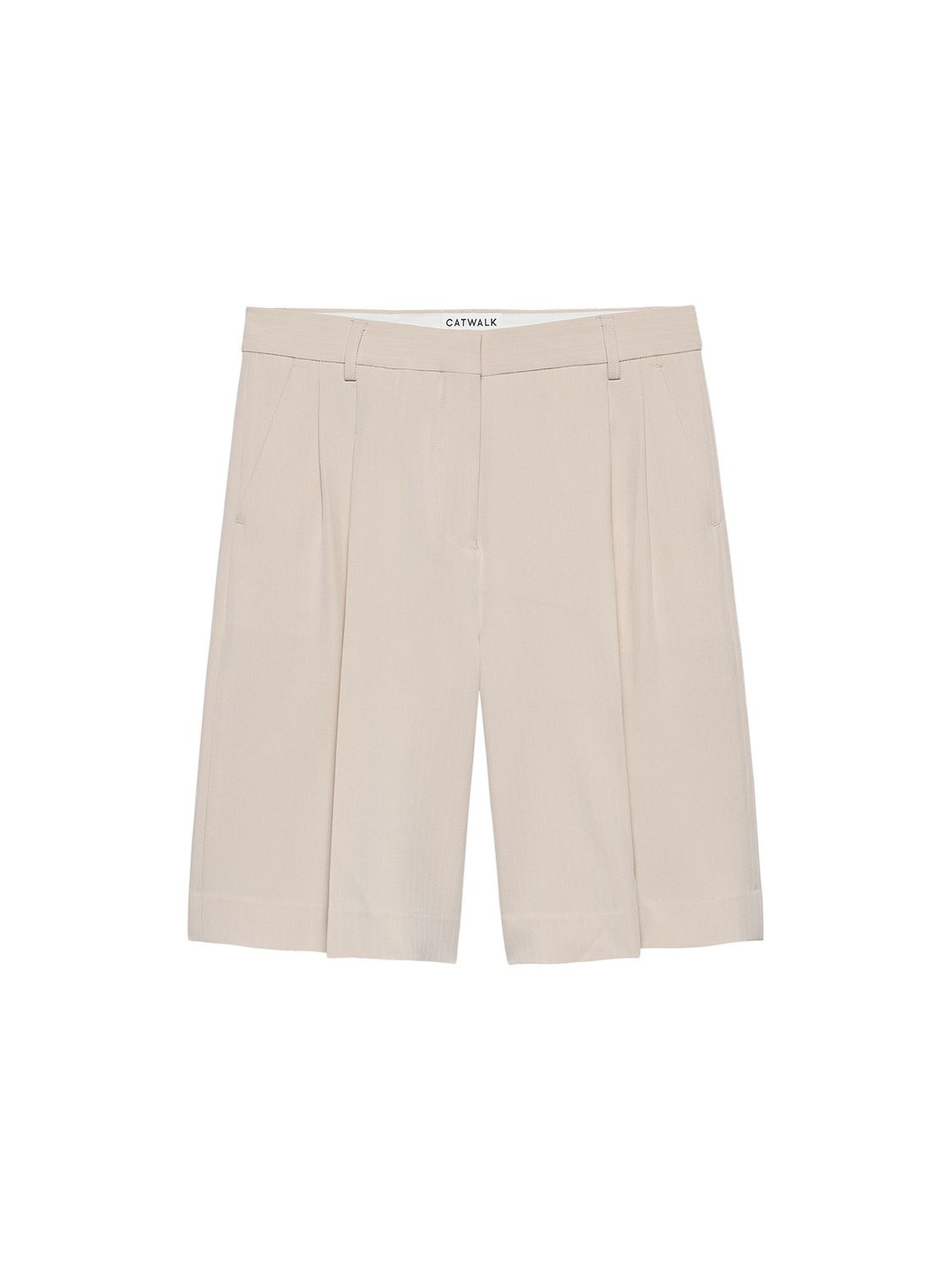 Pinstripe bermuda - Sandshell -  Catwalk junkie