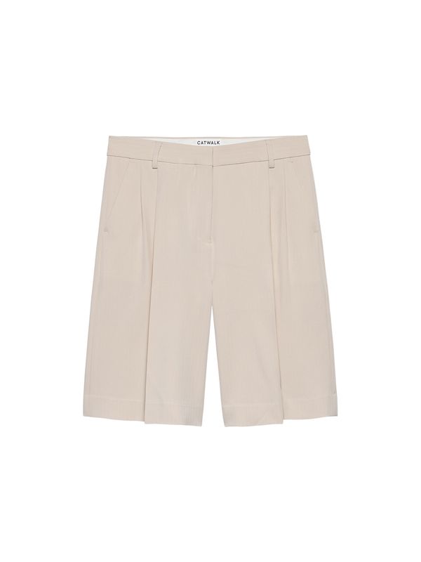 Pinstripe bermuda - Sandshell -  Catwalk junkie