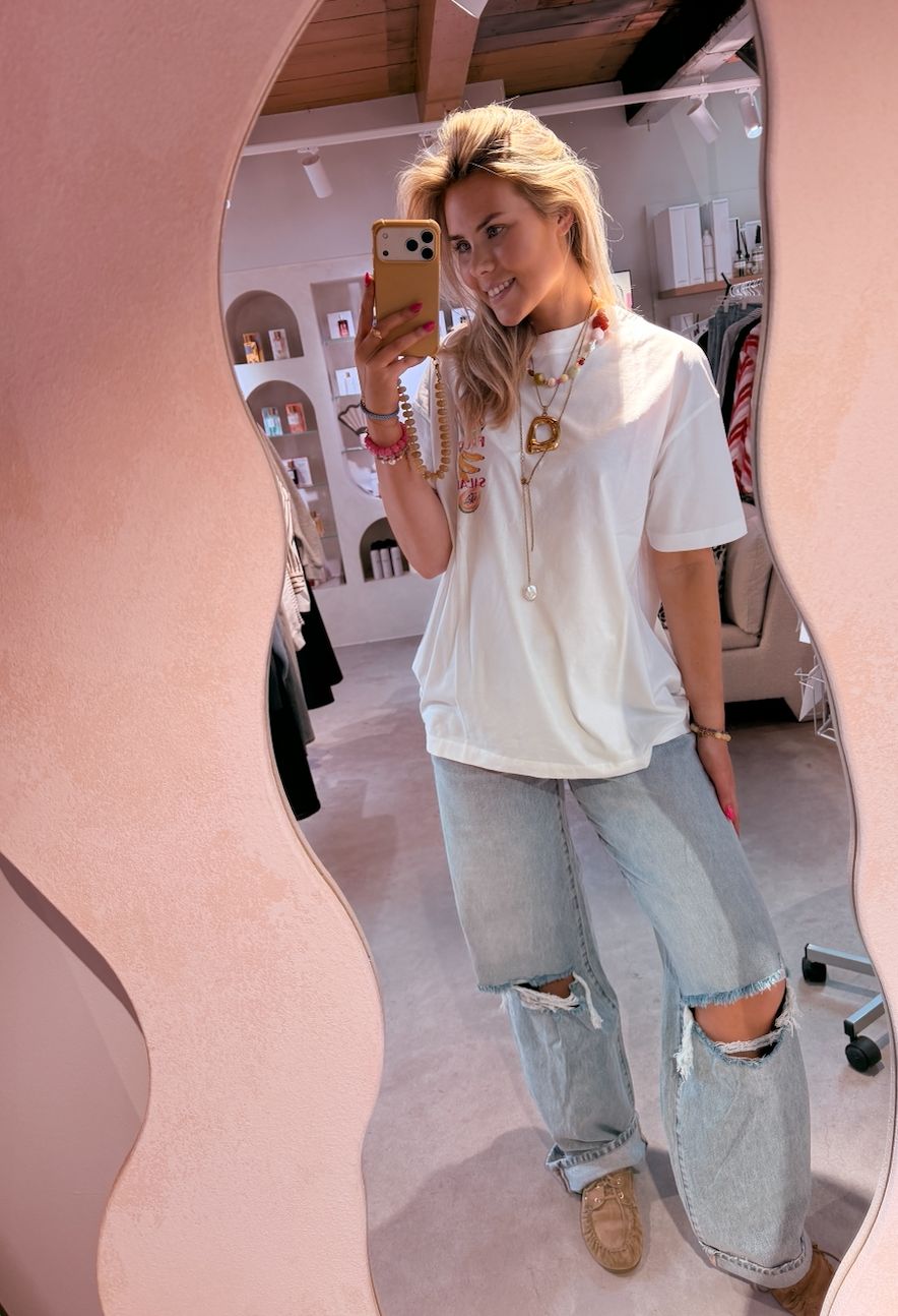 Super loose fit jeans damaged - catwalk junkie