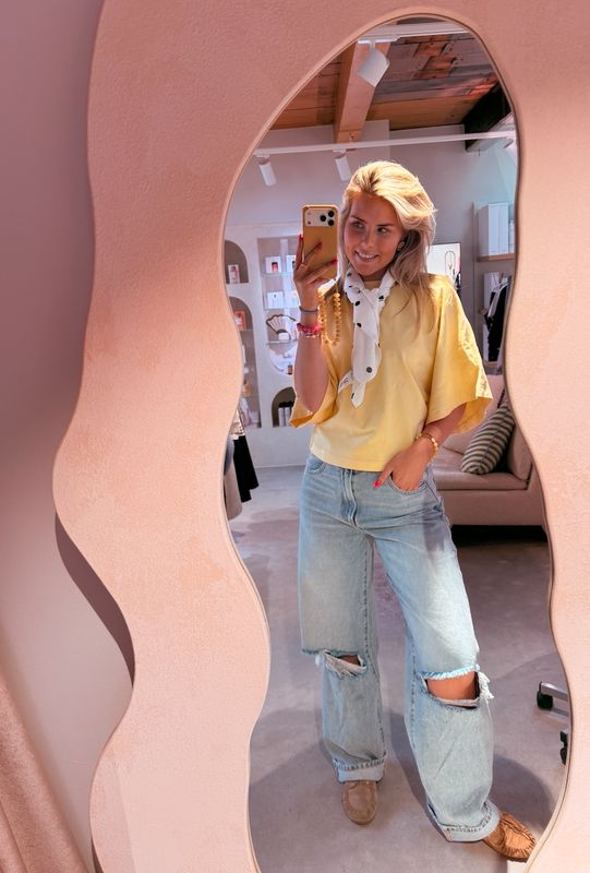 Super loose fit jeans damaged - catwalk junkie