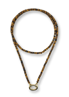 Roger long brown necklace - bonnie studios