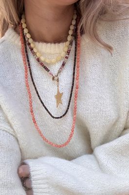 Roger long brown necklace - bonnie studios