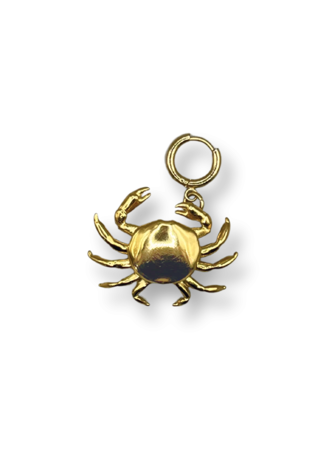 Crab gold pendant - bonnie studios
