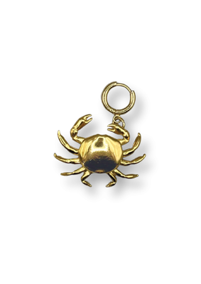 Crab gold pendant - bonnie studios