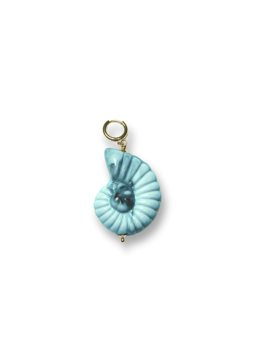 blue shell small pendant - bonnie studios