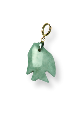 Green fish pendant - bonnie studios