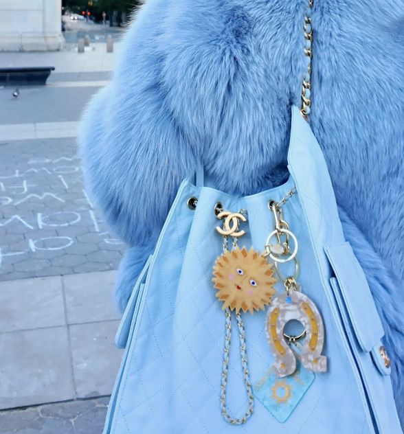 zon bagcharm en sleutelhanger - solar eclipse