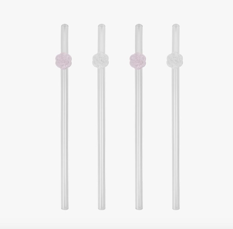 rosé straws (set of 4)- lepelclub