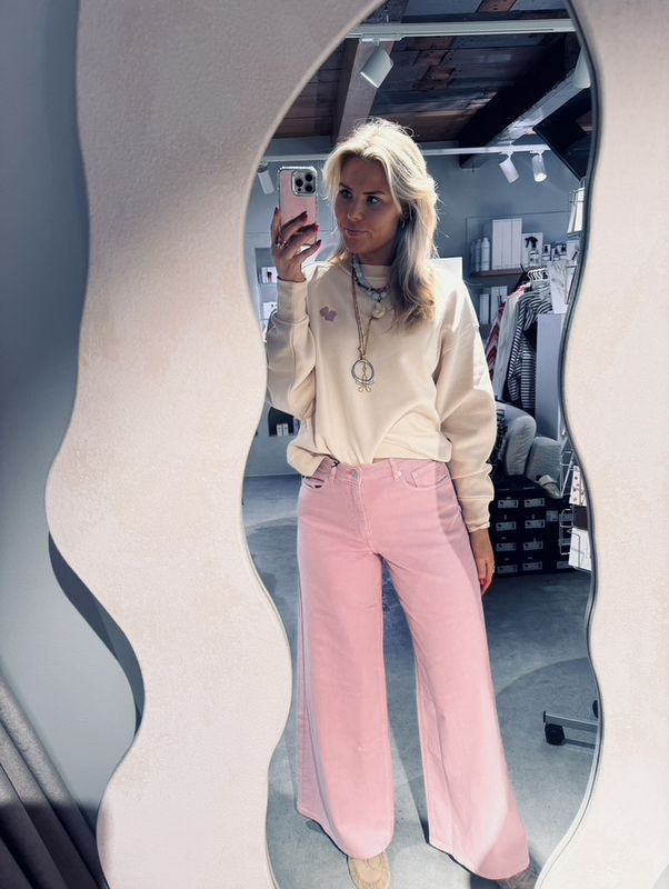 moore denim wide -Pink nectar - Another label