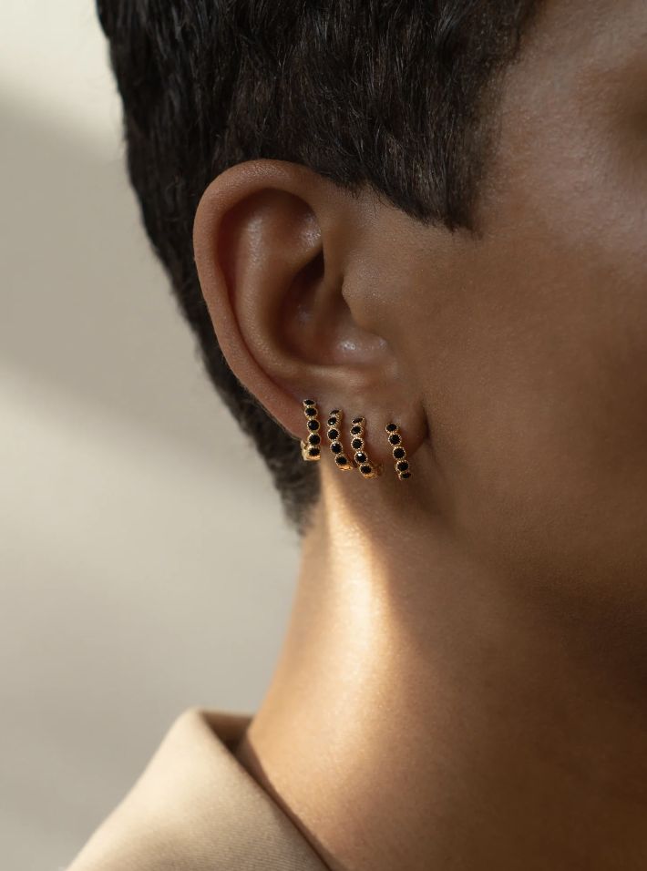 black swarovksi clip - bobby rose