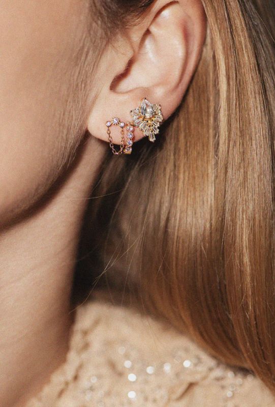 white swarovski clip - bobby rose
