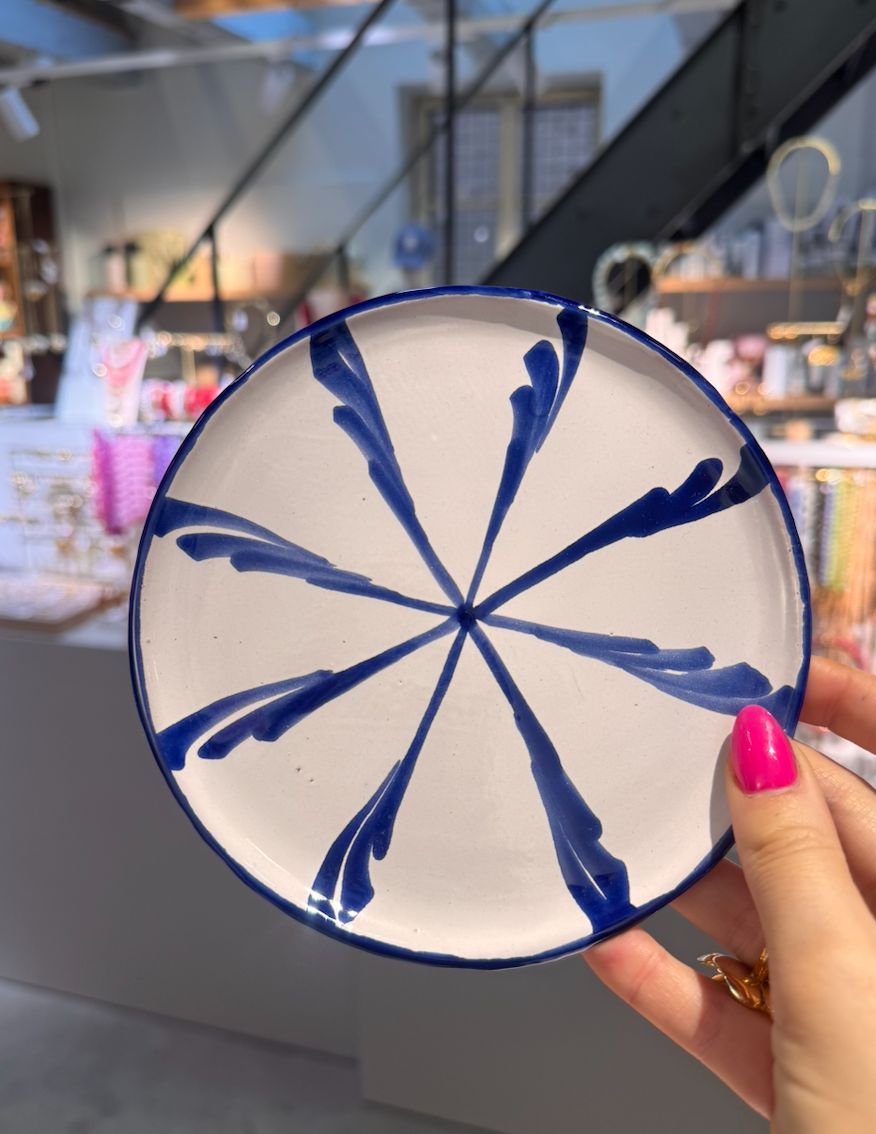 gebaksbordje grenada streep - lenta living, Colour: azul (blauw)