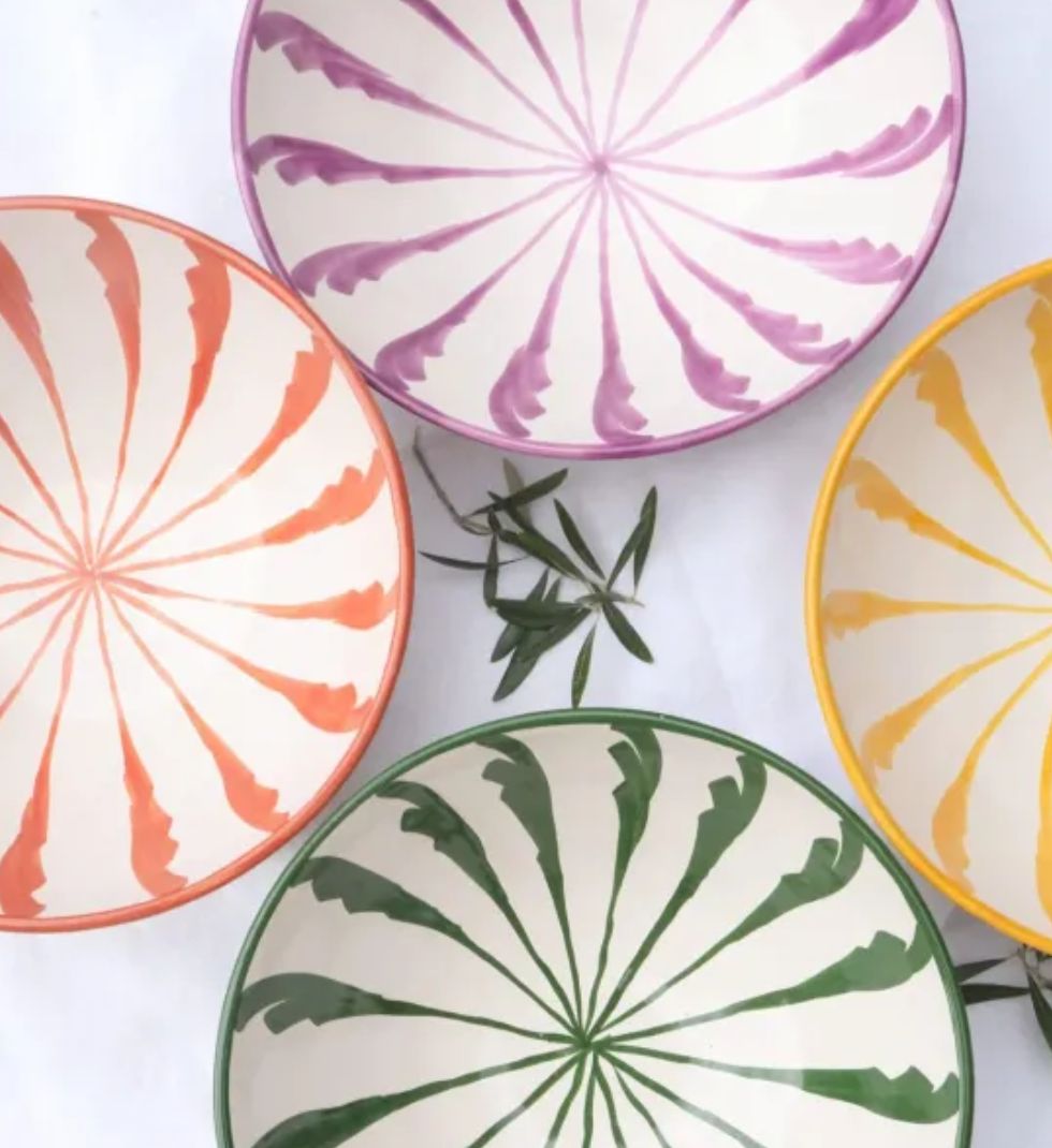 schaal stripes 30 cm - lenta living