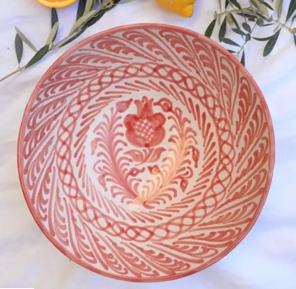 Fruitschaal 30 cm granada - lenta living, Colour: coral