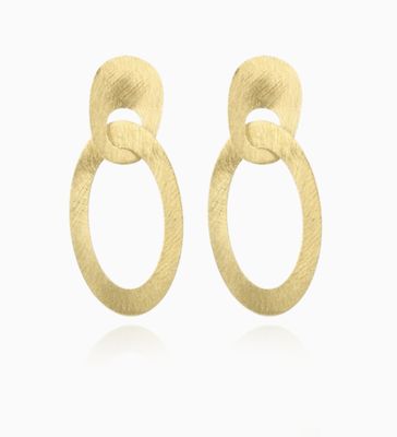 CL earring asymmetrical oval m-b - lott
