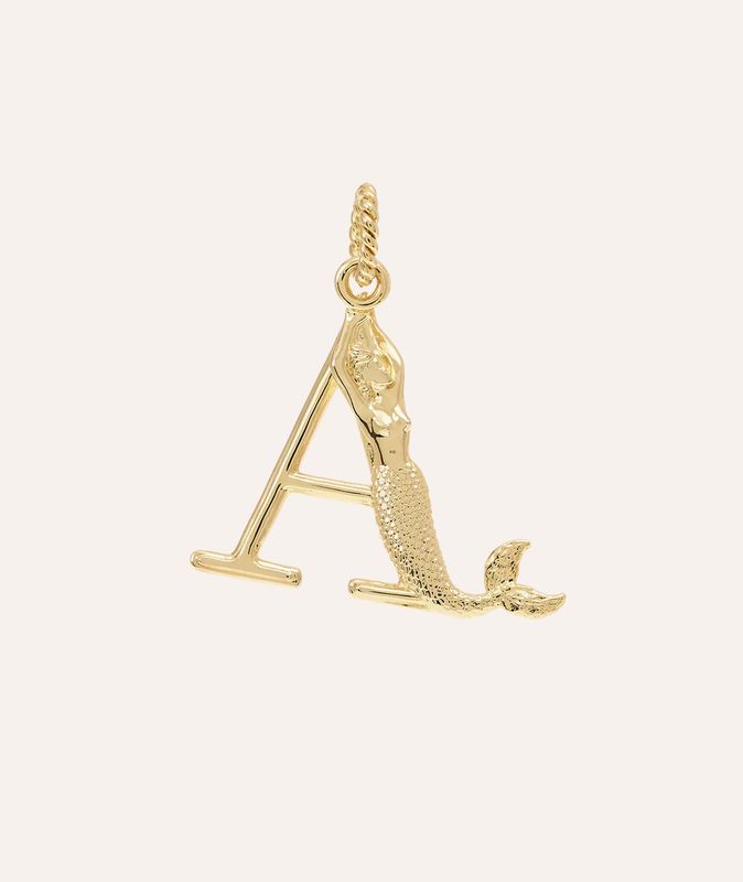 initial muse necklace charm - anna+nina