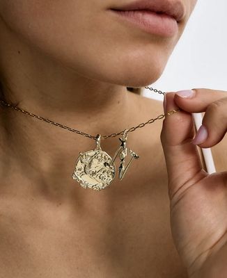 initial muse necklace charm - anna+nina