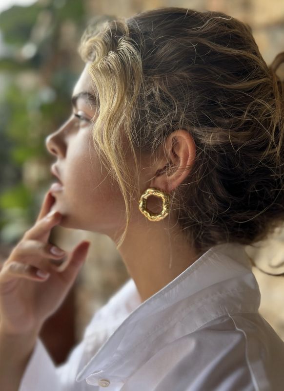 CL Earring circle deluxe-g - lott