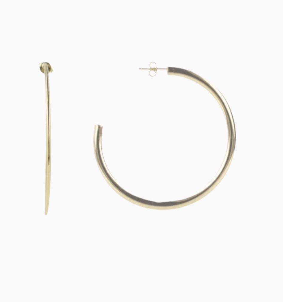 Cl earring creole round l-g - lott