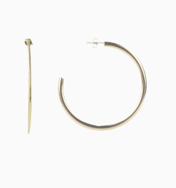 Cl earring creole round l-g - lott