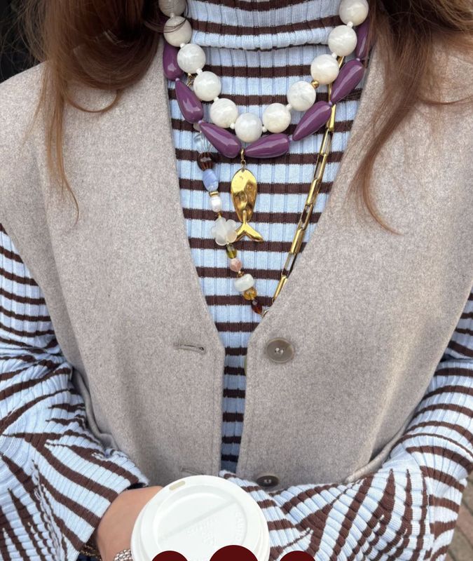 nova ketting white - le veer