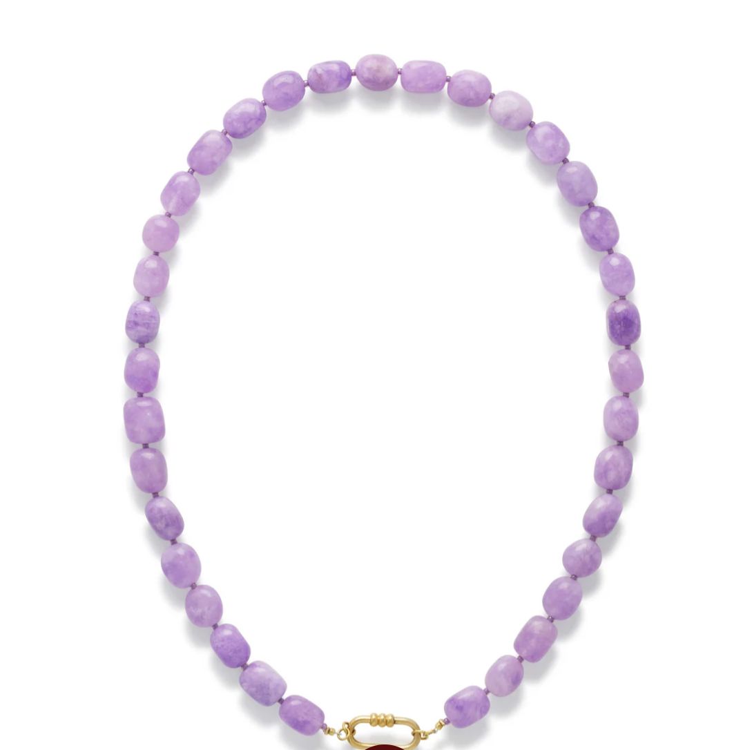 Lilac stone necklace - le veer