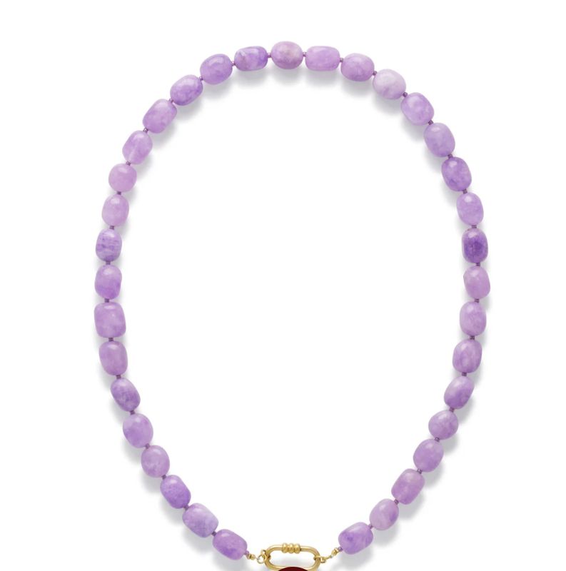 Lilac stone necklace - le veer