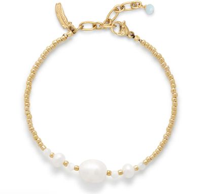 Milky pearl armband - le veer