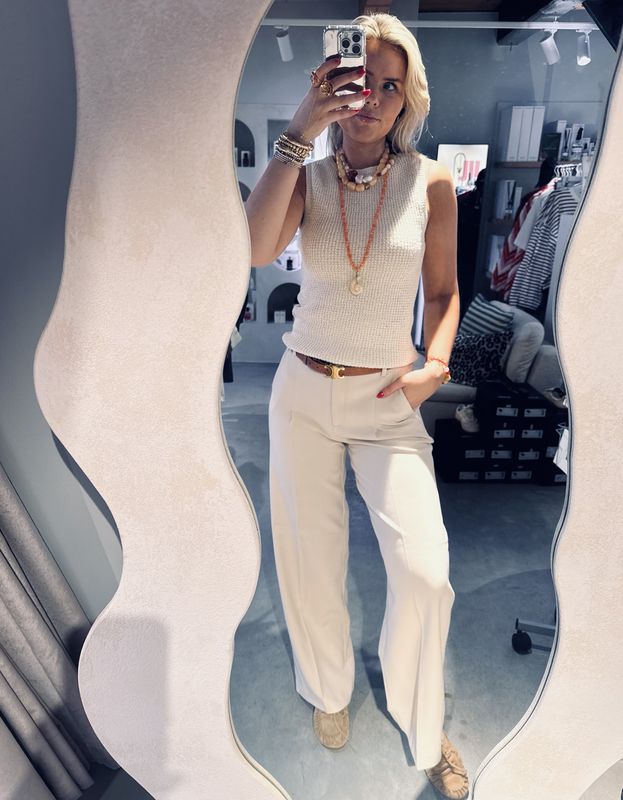 Moore pleated Pants - Sandshell - Another Label