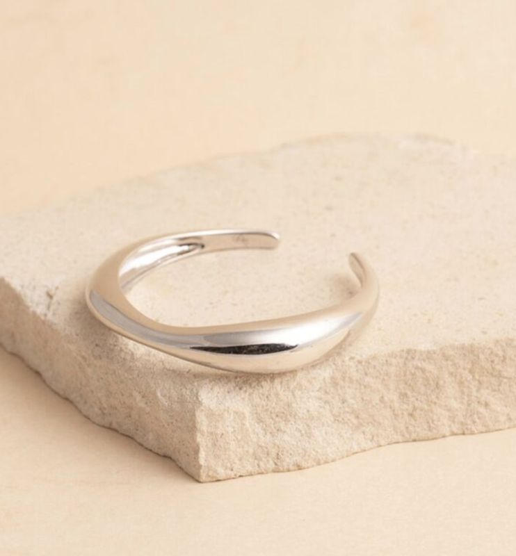 Vivé shining silver cuff - souvenirs de pomme