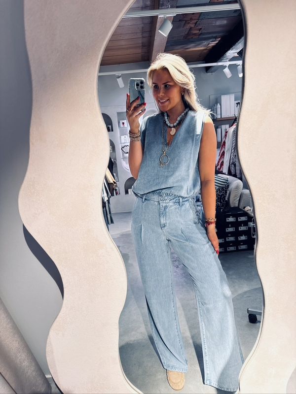 Aurore denim top - light blue - Another label