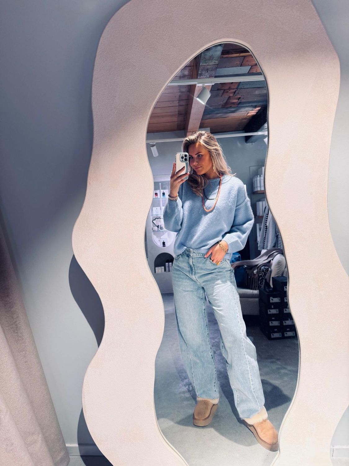 Roxane knitted Pull - sky blue - Another Label