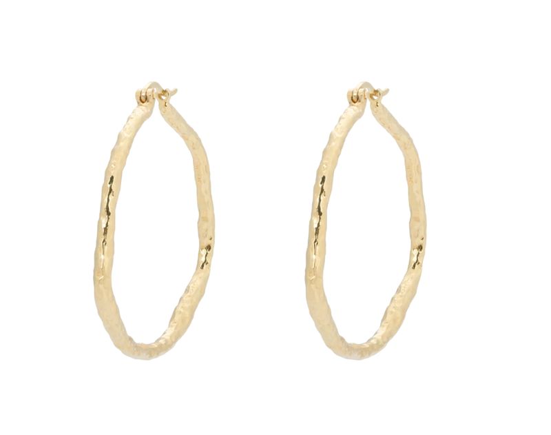 Large organic hoop earrings - Anna+Nina