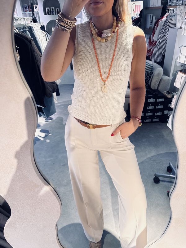 Moore pleated Pants - Sandshell - Another Label