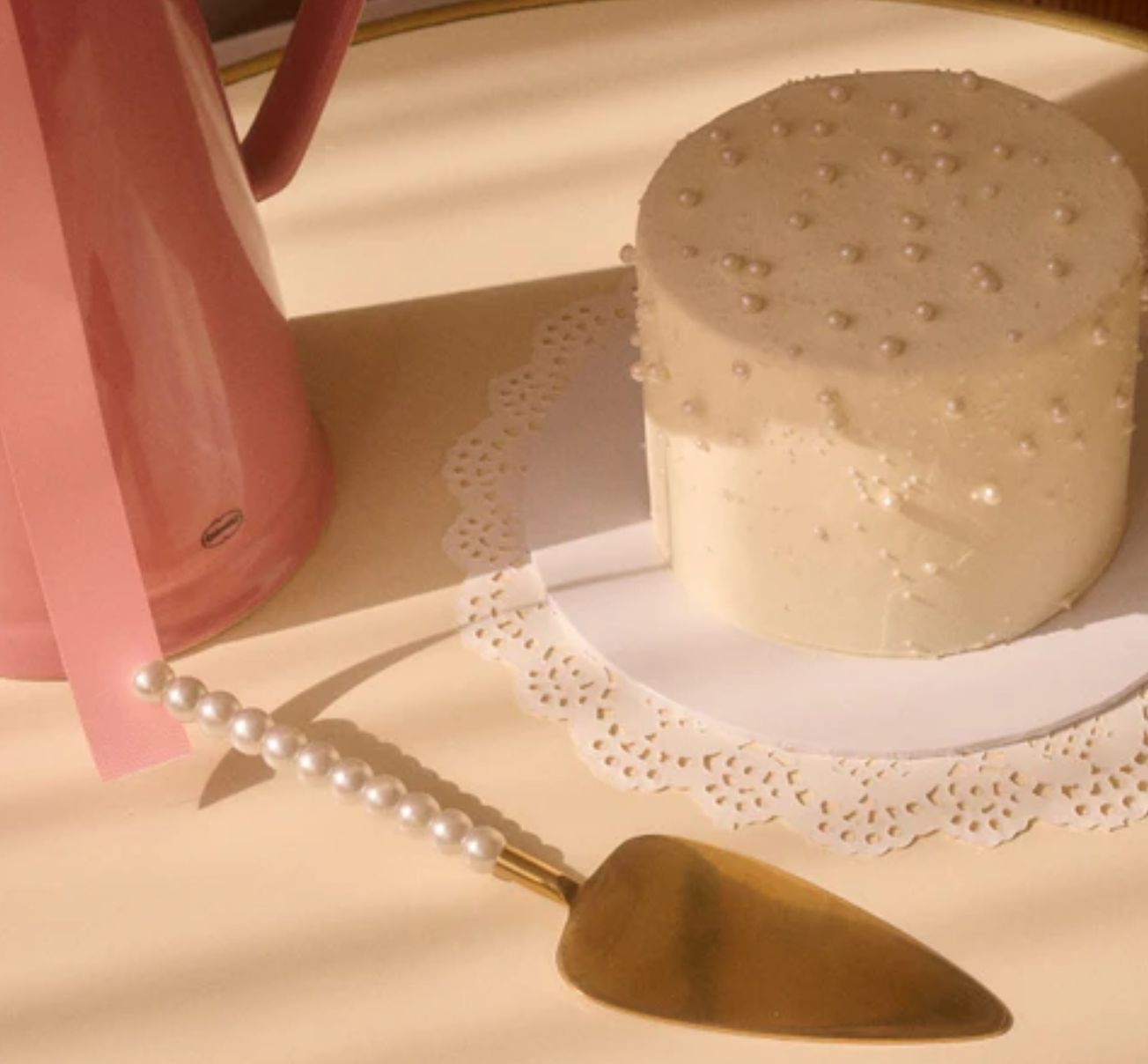 pearl cake server - lepelclub