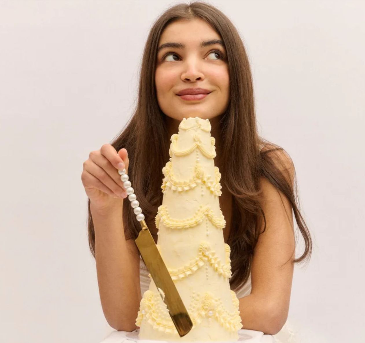 Pearl Cake Knife - lepelclub