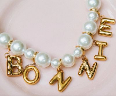 Alphabet Letter Big Pendant - bonnie studios