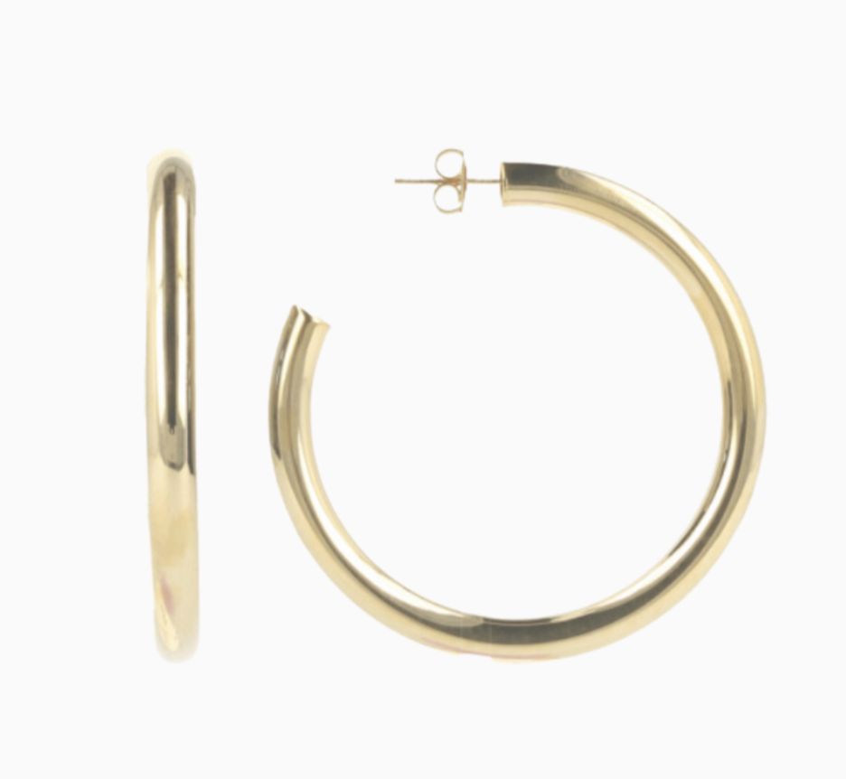 classic oorbellen tube creool L - Lott