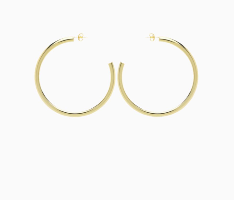 classic oorbellen creool rond maat S - lott