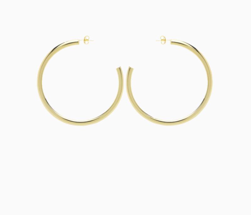 classic oorbellen creool rond maat S - lott