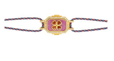 fuchsia trefle bohemę armband - mya bay