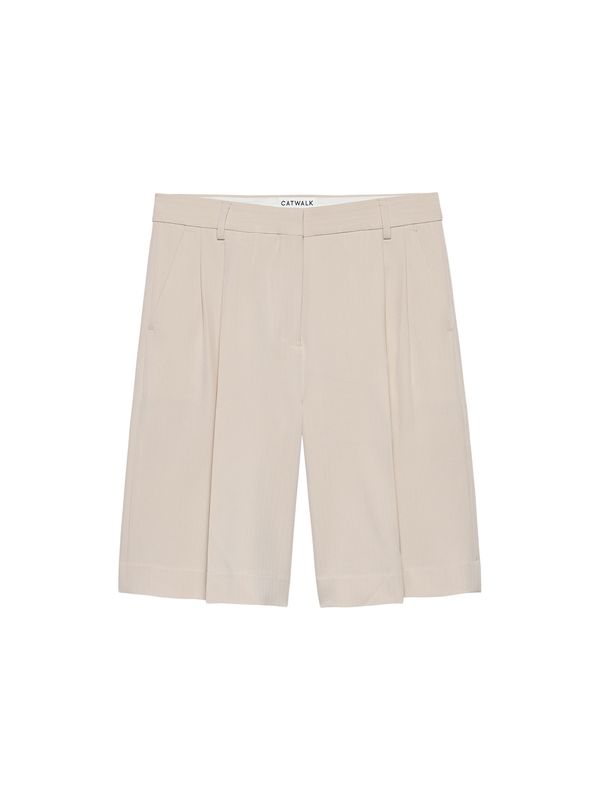 Pinstripe bermuda - Sandshell -  Catwalk junkie