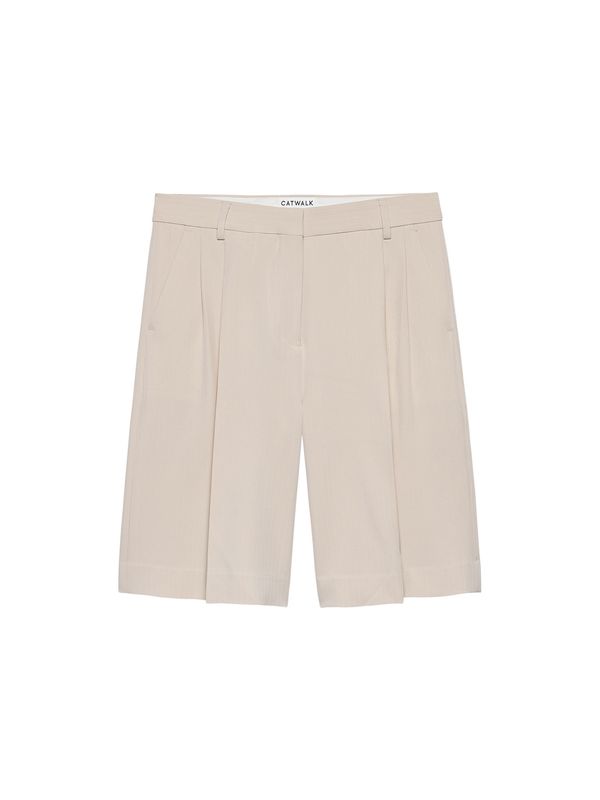 Pinstripe bermuda - Sandshell -  Catwalk junkie