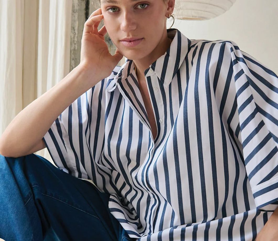 luca t-shirt striped - another label