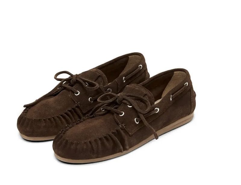 Rowan suede brown leather loafers - alohas