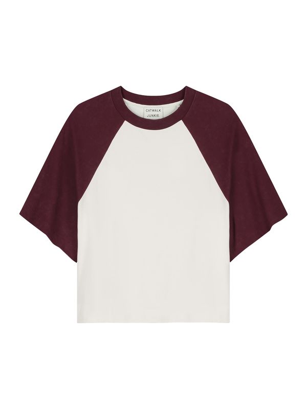 baseball contrast t-shirt - catwalk junkie