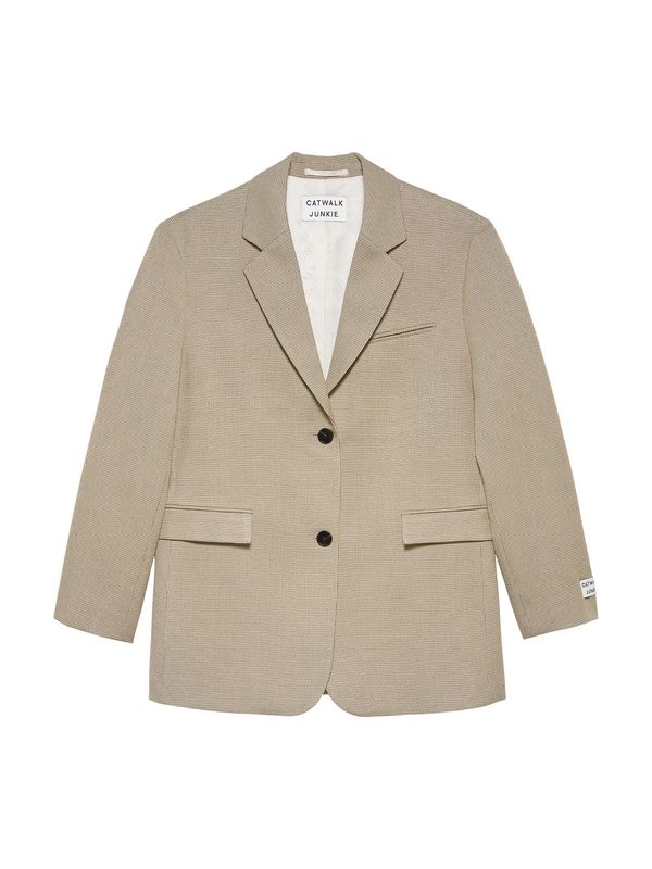 Oversized check Blazer - Coffe Bean -  Catwalk junkie